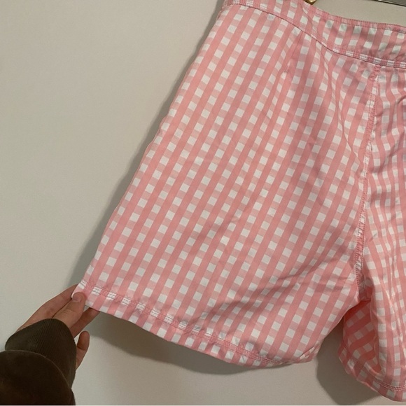 Vineyard Vines Light Pink Checkered Swim Shorts size 36 - Picture 8 of 8